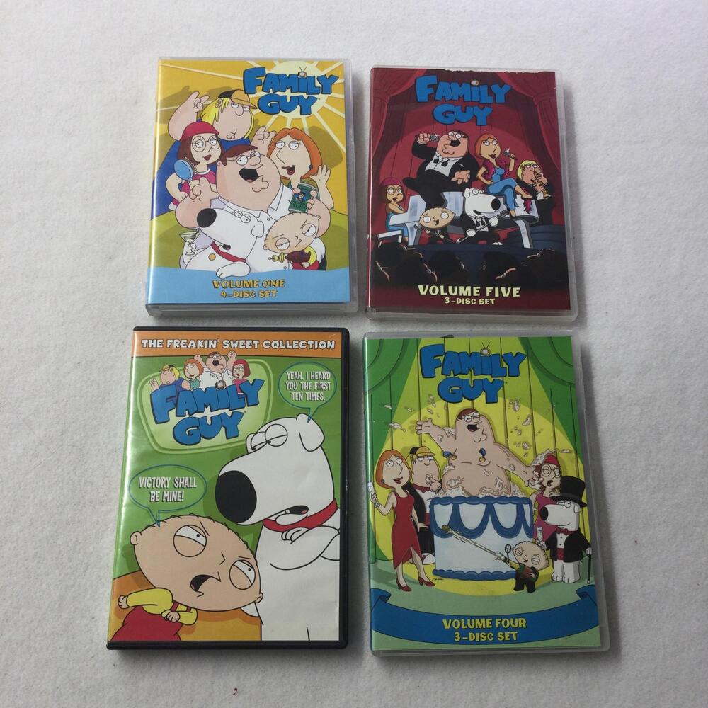 Family Guy DVD Lot Volume 1 4 5 Freakin' Sweet Collection Fox TV Series Region 1